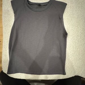 Gray Sleeveless Women's Top